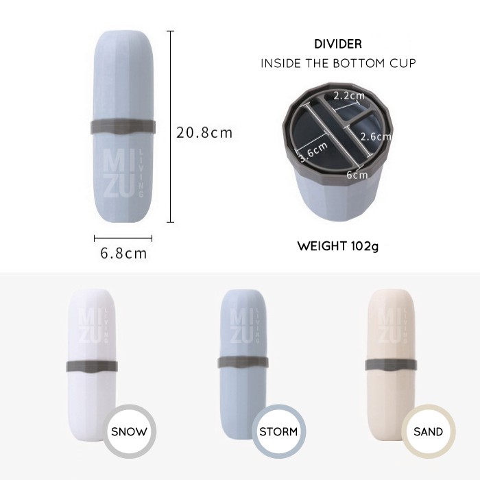 CHAMBER of Toothbrush Standing Travel Barrel Cup Tabung Tempat Sikat Gigi Odol Portable-5