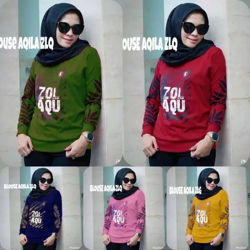 Blouse AQILA/Atasan ZLQ / Atasan Zolaqu Aqila / Kaos Zolaqu