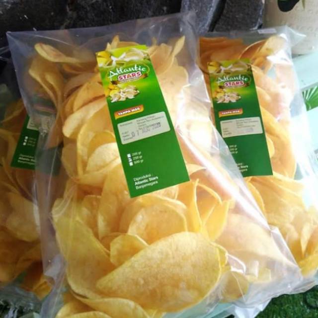 

Kripik kentang atlantis dieng non msg