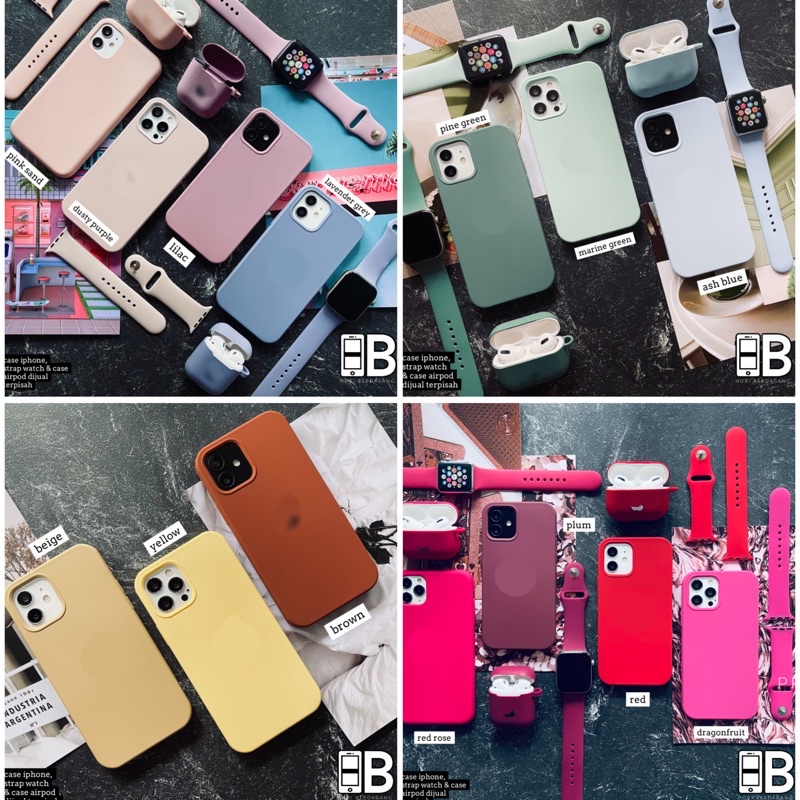 Case Silicone Premium FULL COVER Bludru untuk iP 7 7+ 8 8+ X XR XSMAX 11 PRO MAX 12 13 PRO MAX