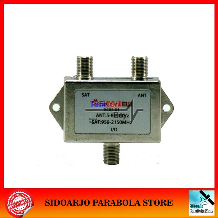Skyview Mixer Duplixer Alat Penggabung Kabel Antena UHF & Parabola