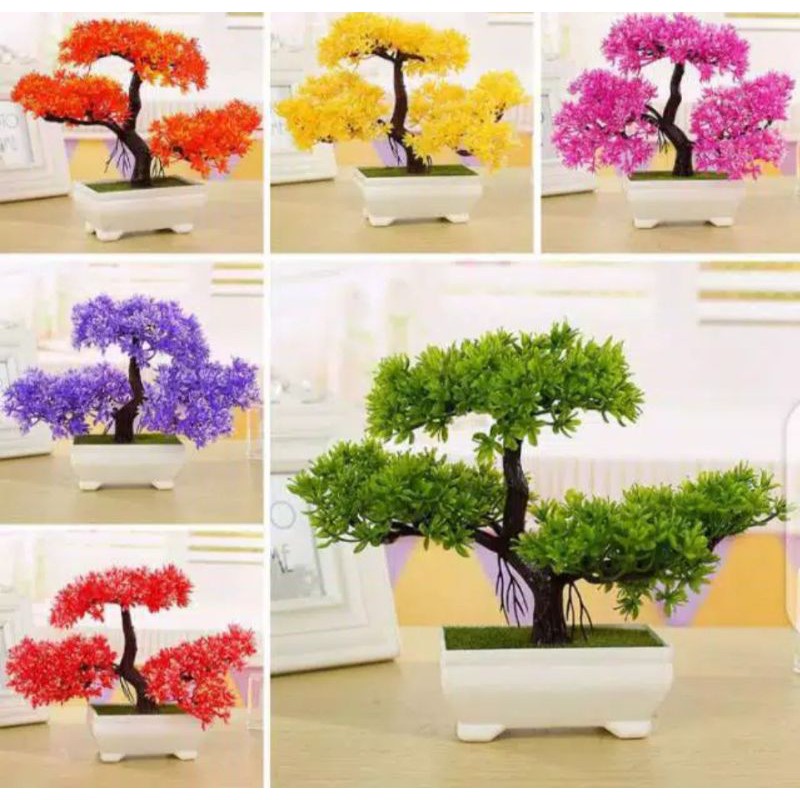 Tanaman bonsai plastik model beringin,pohon bonsai beringin artifisial