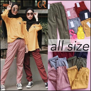  Baggy  Pants  All Size Celana  Kerja Chinos Shopee Indonesia