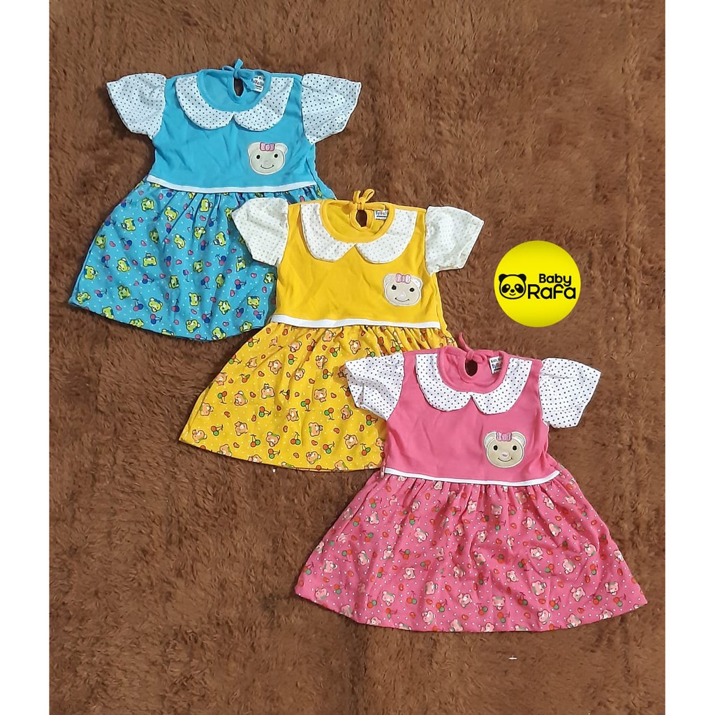 Dress Bayi  SYIFANA 3  18 Bulan  Baju  Bayi  Perempuan  