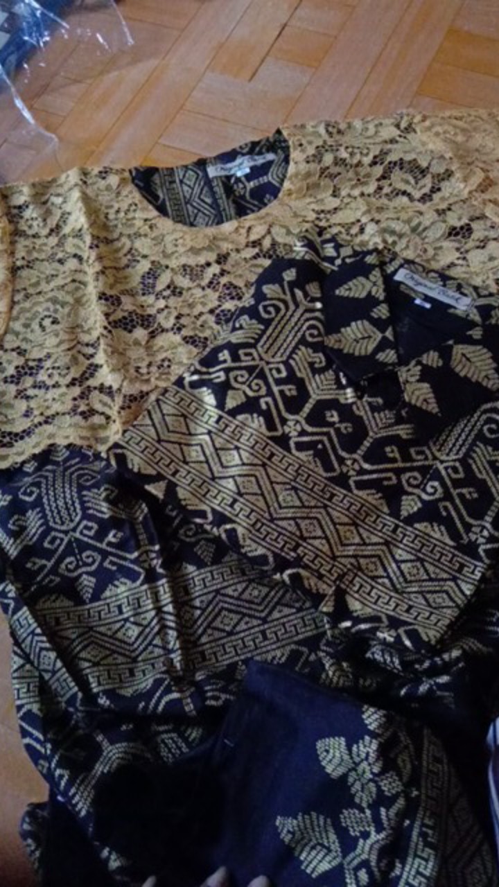 Couple Batik Dress Brokat Best Seller