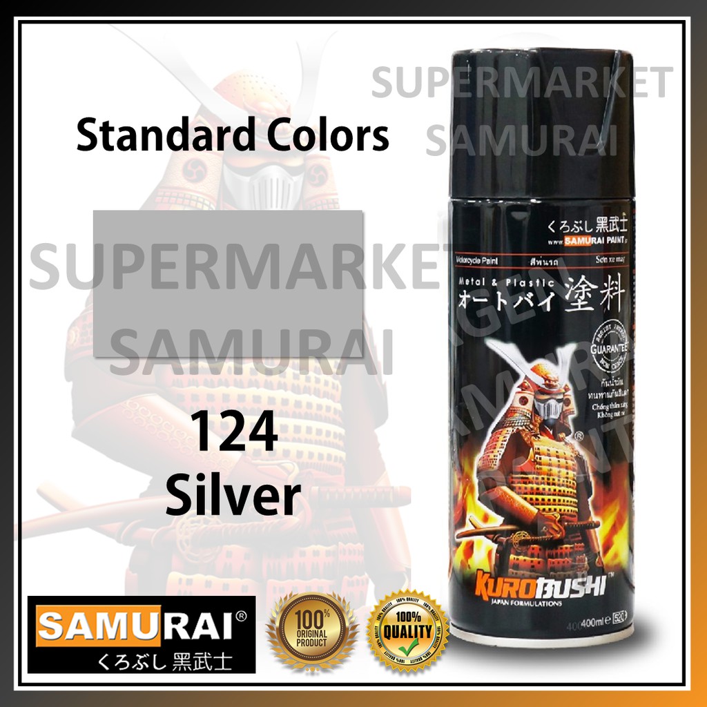 

Samurai Paint 124 Warna Silver Warna Standar Cat Pilox Standard Colours