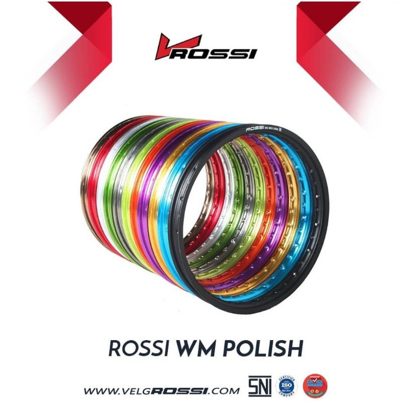 velg rossi wm 140 160 17 blue black red ungu gold silver hijau