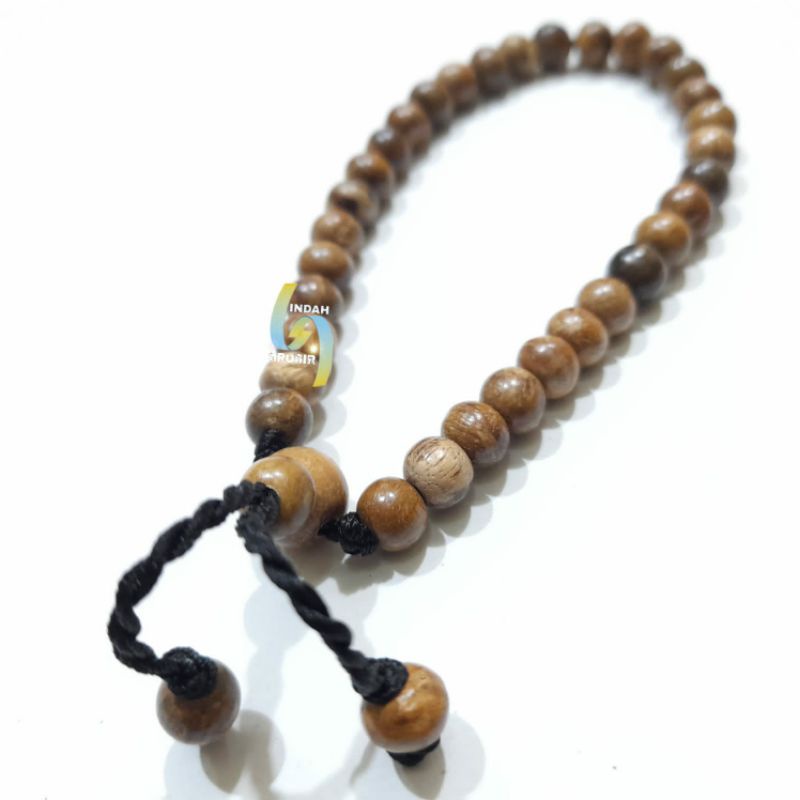 GELANG KAYU GAHRU WANGI 33BUTIR 6MM ORIGINAL