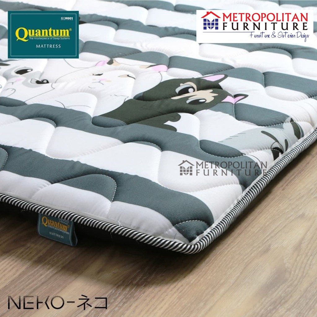 QUANTUM Kasur Lantai Busa Gulung Lipat Travel Bed Tarvelbed Motif