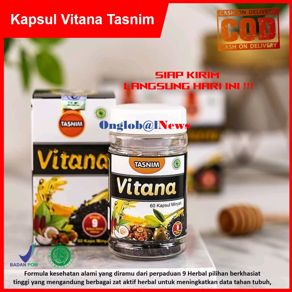 

TASNIM KAPSUL VITANA - TASNIM VITANA ( Sinergi 9 Herbal Pilihan )