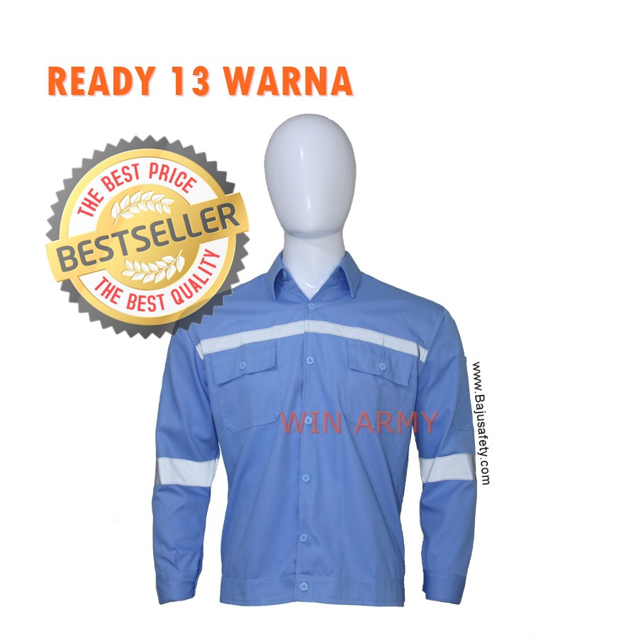 Win Wearpack Safety Atasan Kerja Lengan Panjang Berkualitas Katelpak Atasan Scotlight Murah Lebay