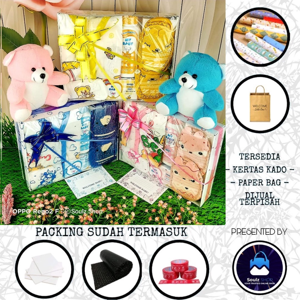 SOUL [Baby 13] Hamper Bayi Kado Lahiran Newborn Paket Set Lengkap  kado Bayi Parcel Real Pict Hampers baby boy and girl Parcel Bayi Laki-laki Perempuan