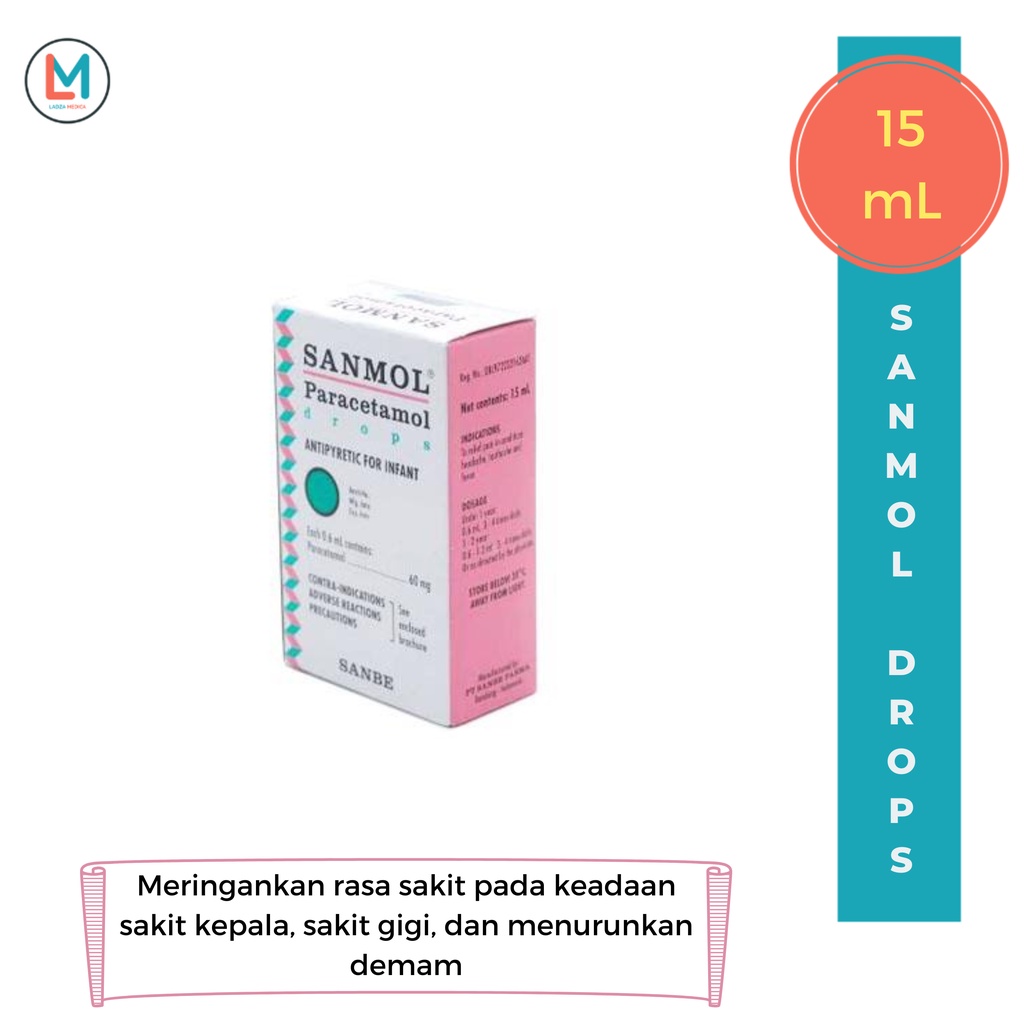 Sanmol Drops Untuk Bayi 15  mL