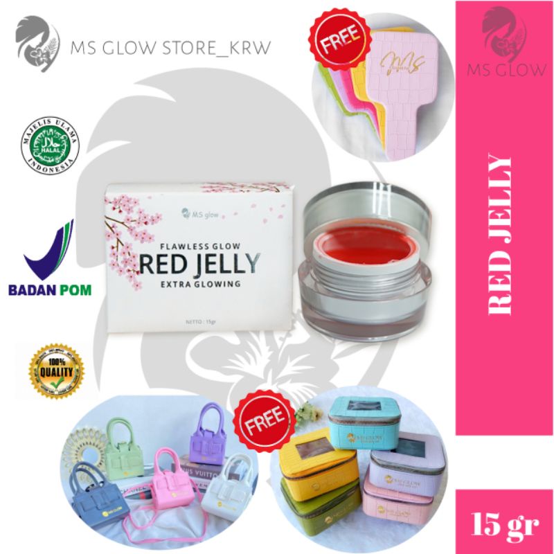 Ms Glow Red Jelly (free JJ glow mini / claymask mini)