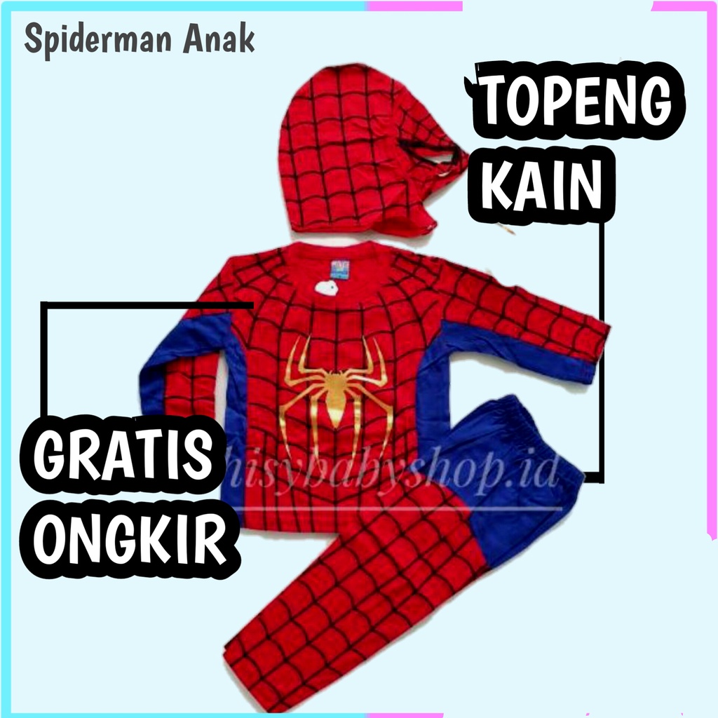 Kostum Topeng Spiderman Anak