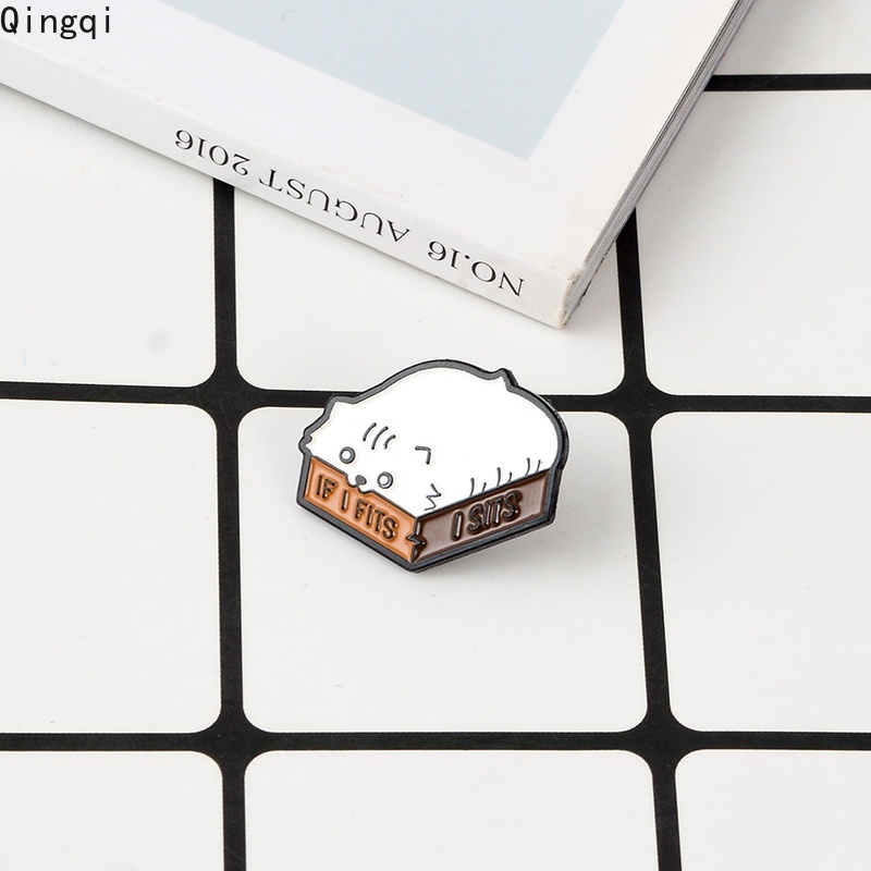 Bros Pin Enamel Desain Kartun Hewan Kucing Lucu Untuk Hadiah