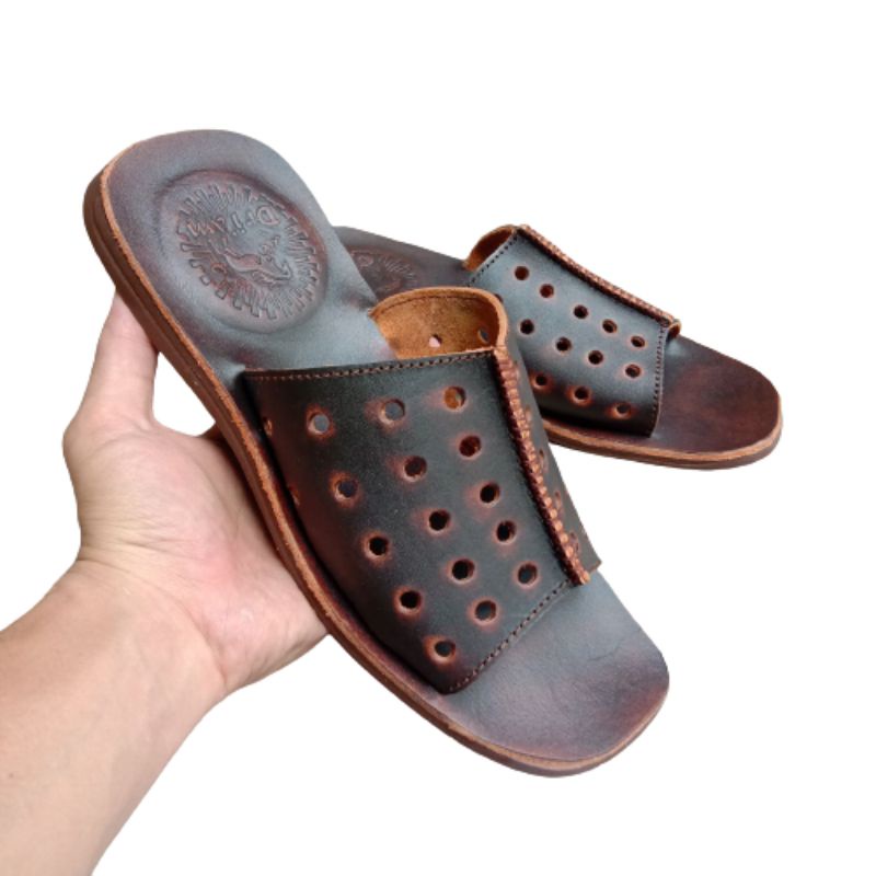 SANDAL PRIA FULL KULIT SAPI ASLI 100% BERKUALITAS