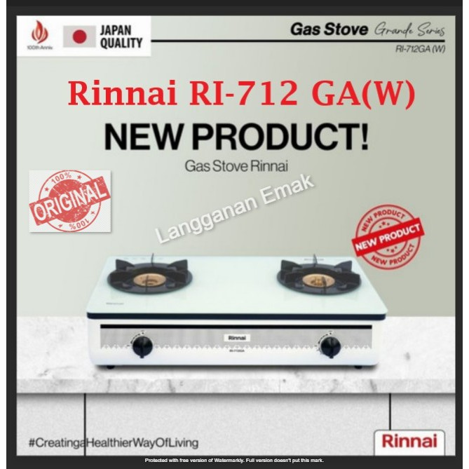 Jual Kompor Gas Rinnai Ri 712 Ga W Rinnai Ri 712 Gaw Rinnai Ri 712 Ga B Ri 712 Gab Kompor Gas Kaca 2 Tungku Ri 712 Gaw Ri 712 Gab Indonesia Shopee Indonesia