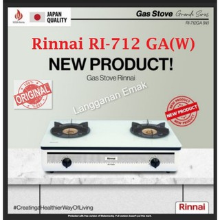 Jual Kompor Gas Rinnai Ri 712ga B Api Lilin Kaca Hitam 2 Tungku Ri 712 Ga Indonesia Shopee Indonesia