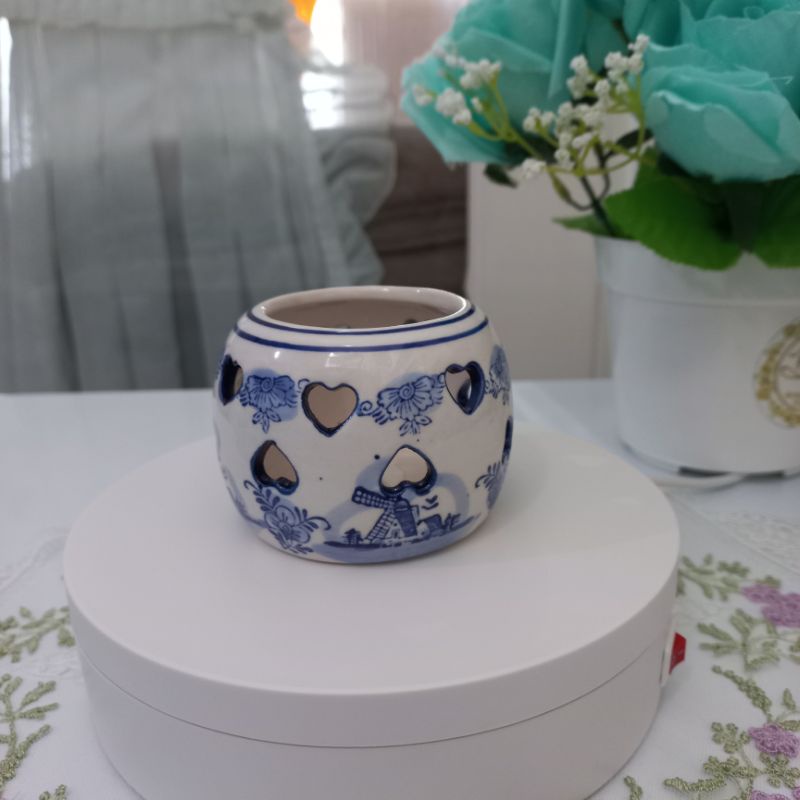 Tealight Holder Delft Blue