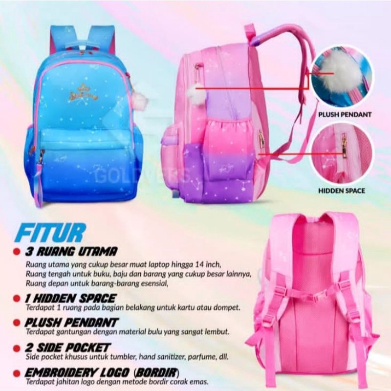 Tas ransel fashion anak wanita/Tas ransel anak sekolah