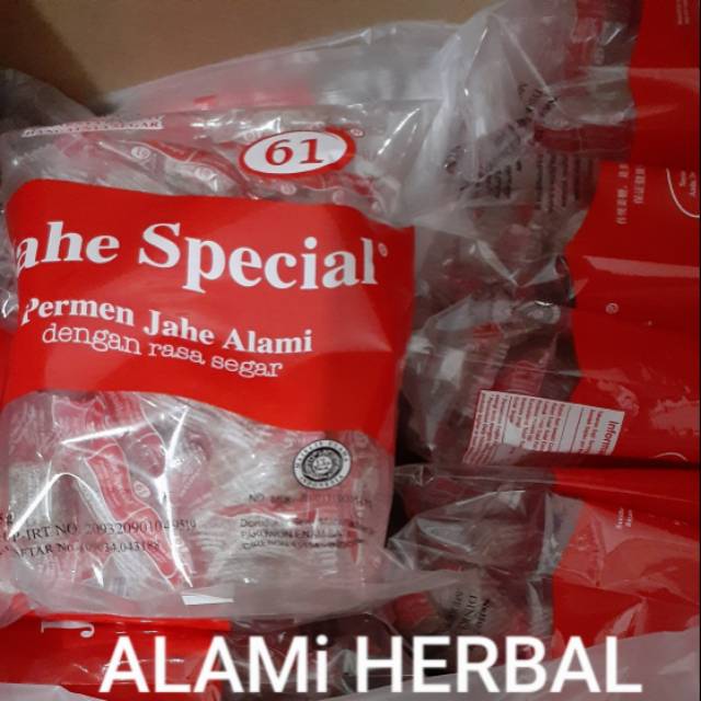 

Permen Jahe Alami Special 61 Asli Snack Jadul Sehat