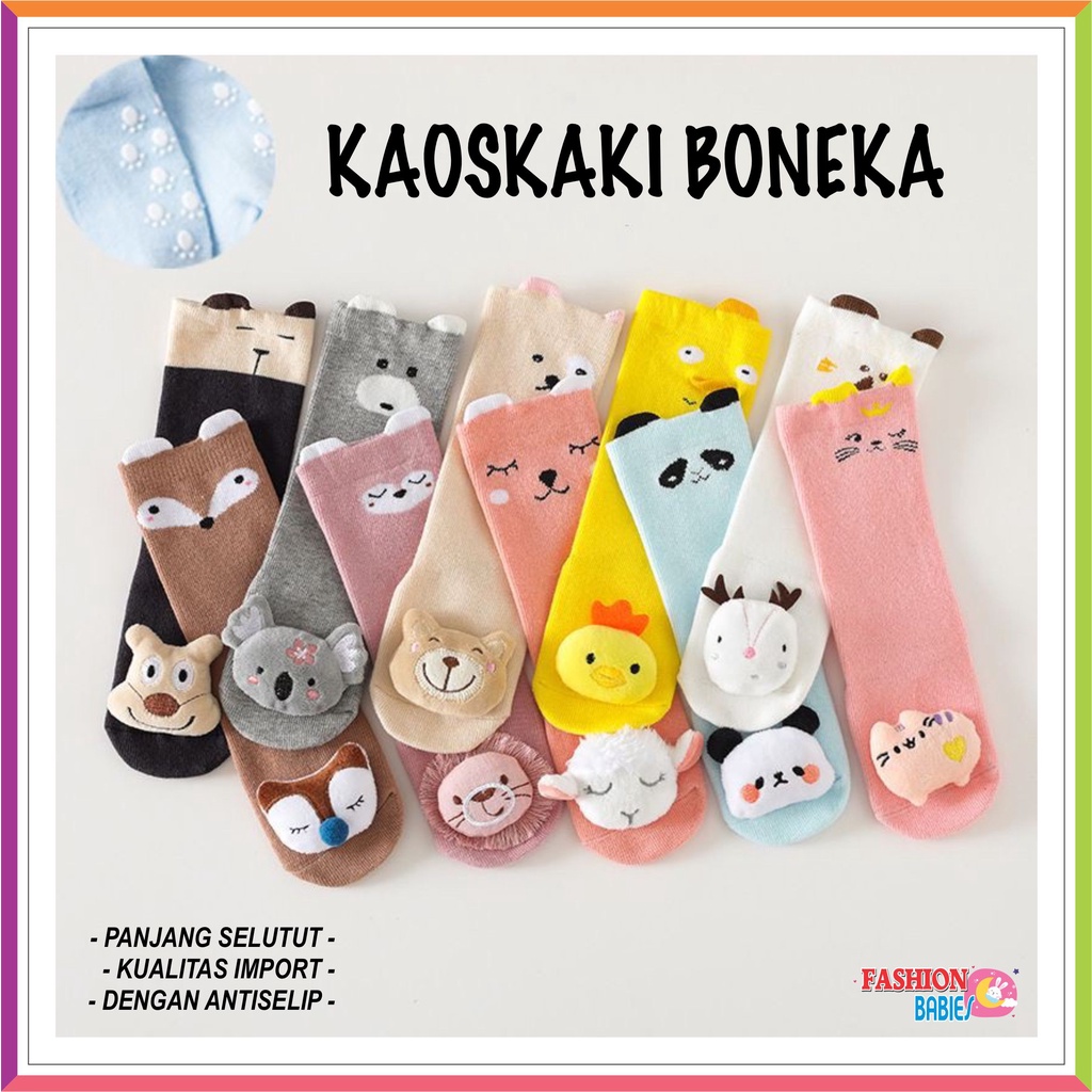 KAOS KAKI PANJANG BONEKA 3D IMPORT | KAOSKAKI PANJANG BAYI BONEKA | KAOSKAKI PREWALKER ANTI SELIP ❤ Fashionbabies ❤