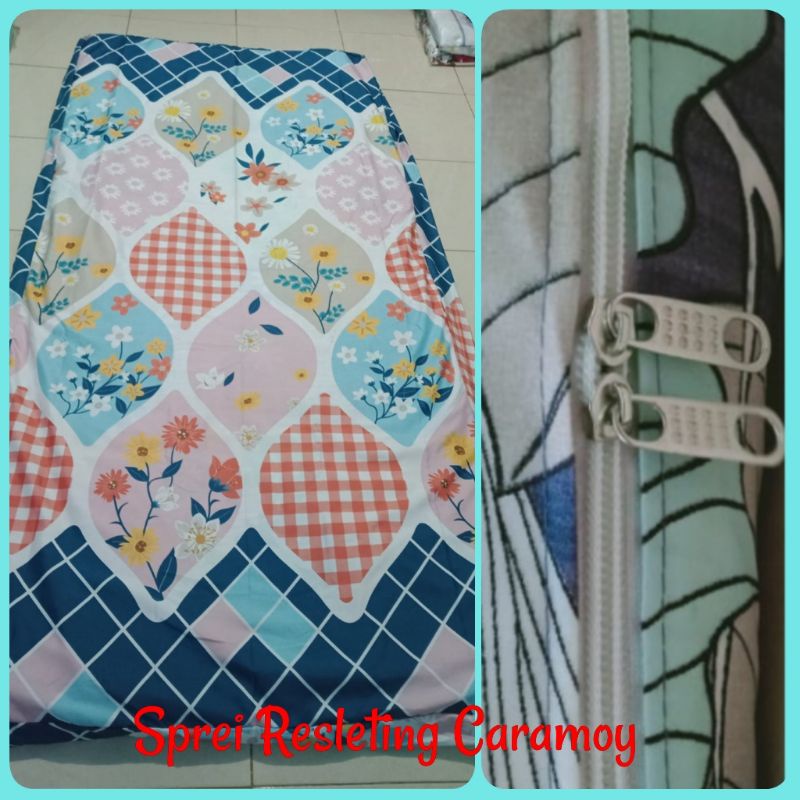 Sprei homemade Resleting 120x200Tinggi 15cm / Sprei homemade / Sprei Resleting 120x200