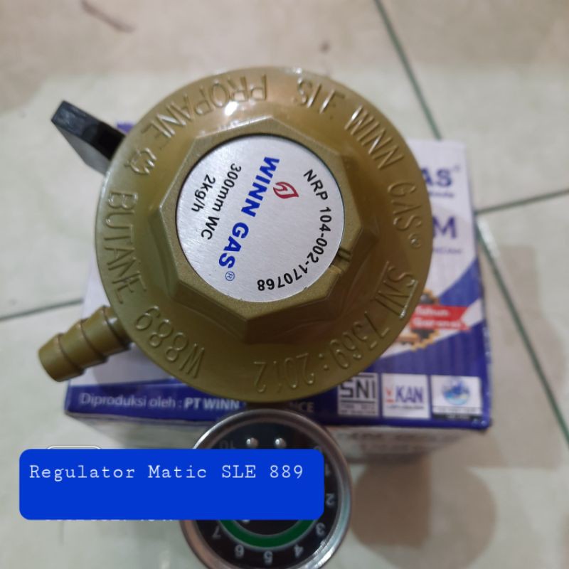 Regulator Biogaz Matic Asli winn gas Sle 889 manometer