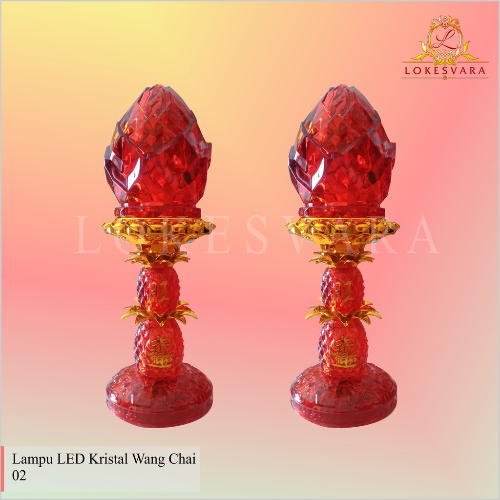 Lampu Altar Puja Sembahyang LED Kristal Wang Chai 02