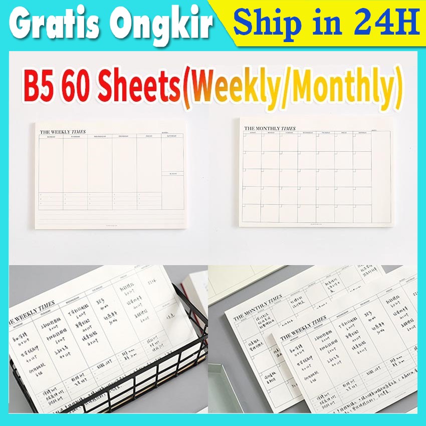 

The Times Weekly Monthly Planner To Do List Memopad Agenda Buku