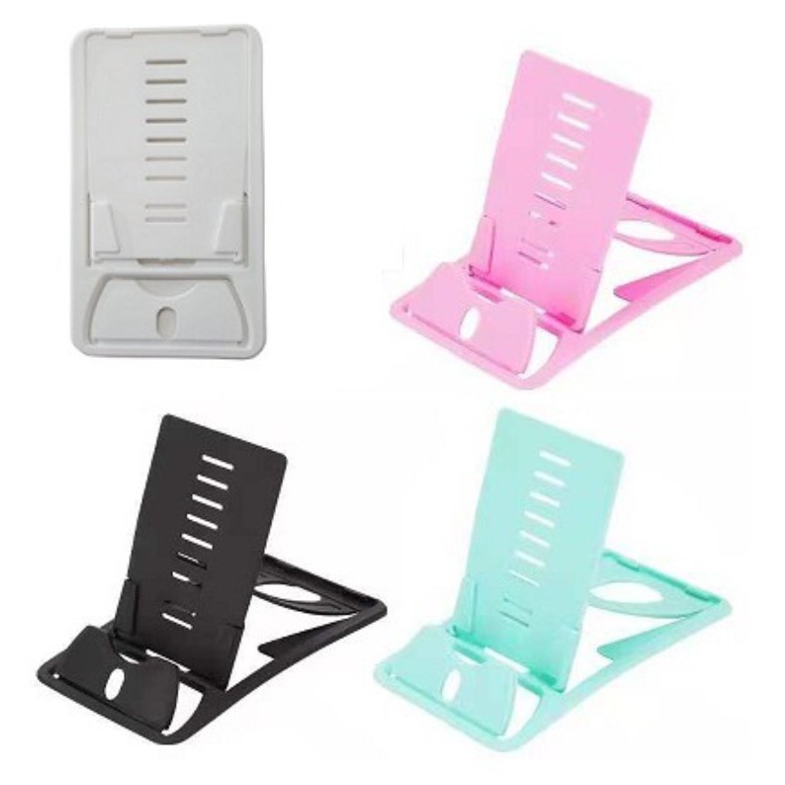 Stand Holder Persegi Aksesoris HP Android Kekinian Phone Holder Plastik Murah Dudukan HP Lipat-1