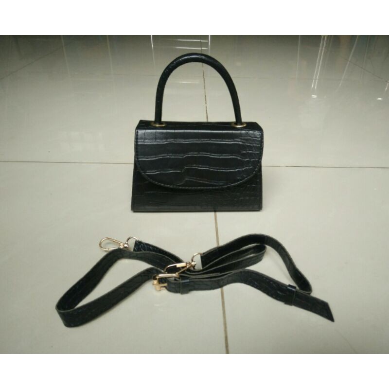 Tas mini croco preloved