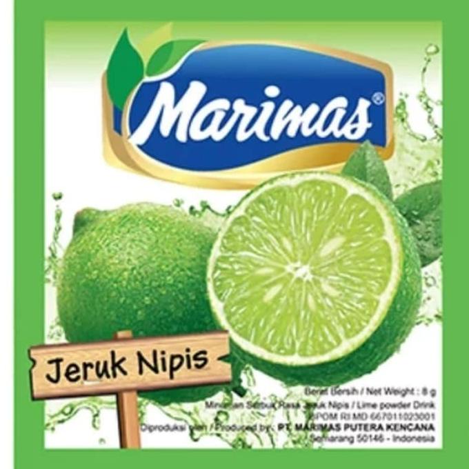 

Big Sale Marimas jeruk nipis 1 Renceng isi 10 Sachet @ 8 gram Big Sale