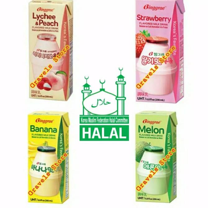 

[Logo HALAL] Binggrae Flavored Milk Drink - ALL VARIAN