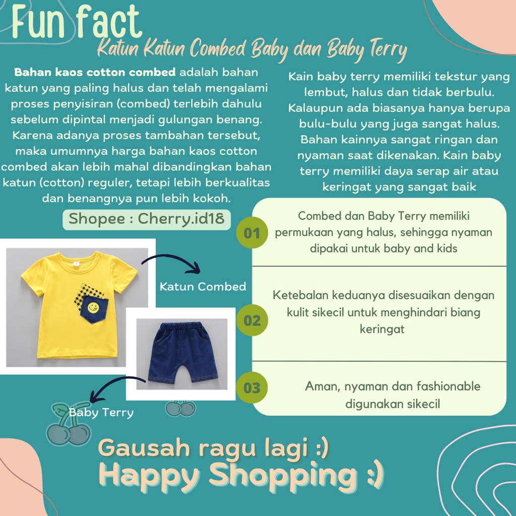 Cherry COD Setelan Anak Motif Animals / Baju Anak Laki Laki / Baju Anak Perempuan SB41