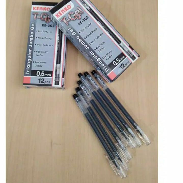 

Recomend KENKO T-Gel KE-303 0.5mm Triangular gel pulpen pena 1 Pack / 12 PCS !