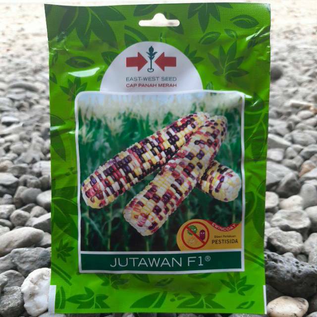 benih Jagung pelangi JUTAWAN F1 isi(200btr) Cap Panah Merah