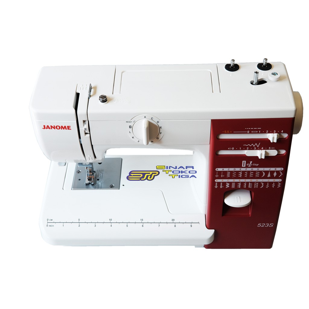 JANOME 523S MESIN JAHIT PORTABLE FULL BODI BESI 523 S