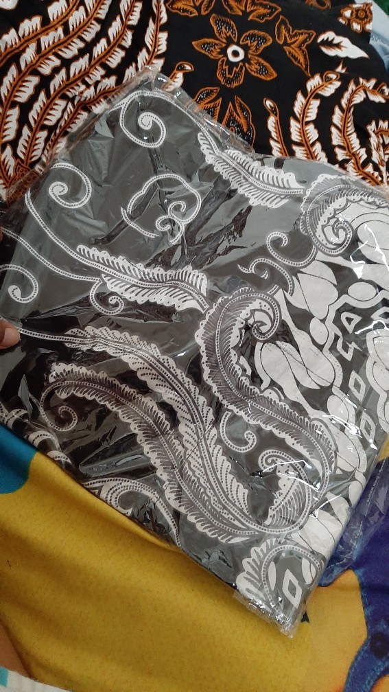 Cod - Dt Ollshop - Kemeja Batik Pria Lengan Panjang Pekalongan Bahan Katun Formal