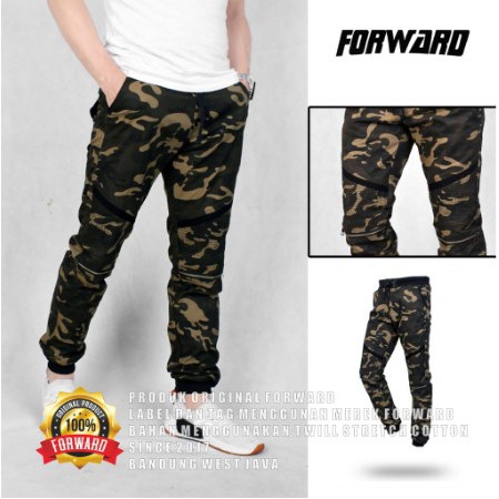 Celana Jogger Pakaian Pria / Bawahan joger pria army camo loreng pant urban