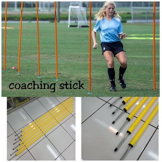 Coaching stick isi 12set sepak bola tiang latihan gocek bola tinggi 180cm diameter 2,5 stik ketangkasan kecepatan
