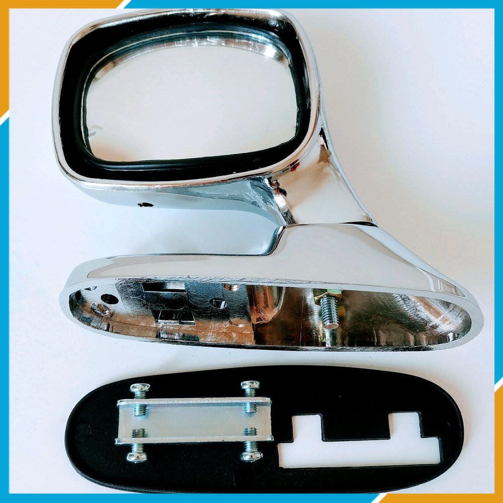 VARIASI spion TAMBAHAN POJOK tanduk kap mesin semua MOBIL / avanza / sedan WARNA CROME HITAM PUTIH