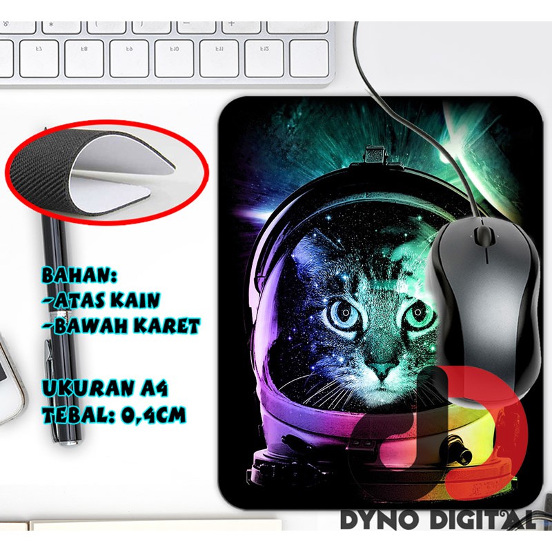 Mouse pad Astronaut Cat V MousePad Tatakan Mouse Custom