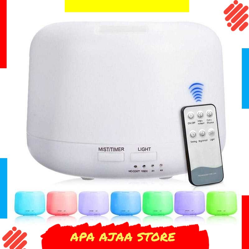 Bergaransi ! Taffware Humidifier Elektrik + 7 LED + Remote Control - HUMI H24