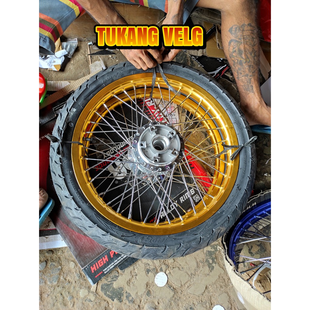 Velg jari jari ring 17 vixion new atau Vixion old sepaket plus ban