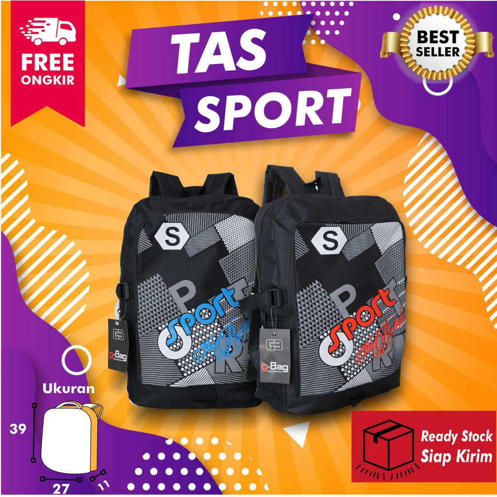 Ransel Anak Laki-laki Sporty Tas Sekolah TK SD Cowok Murah Bagus Fashion Kids Backpack Cowo Keren