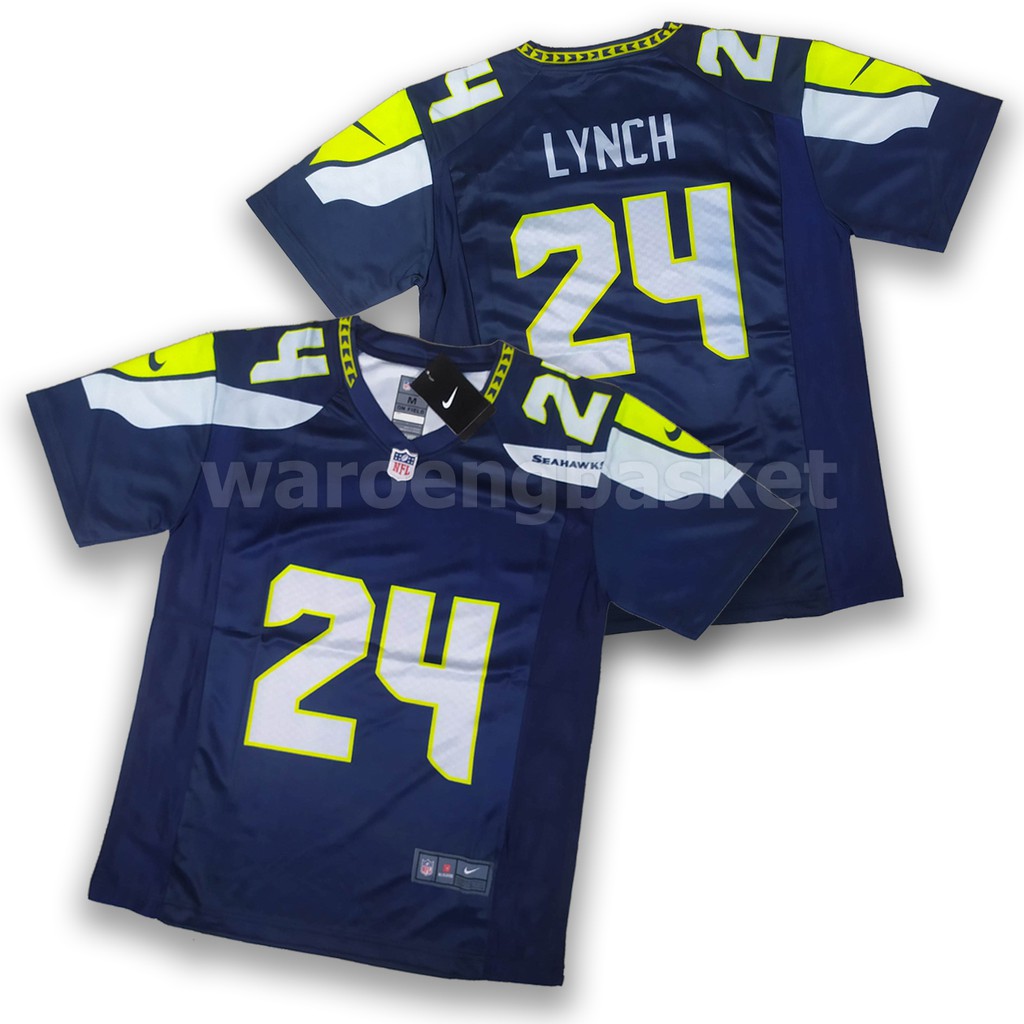 Authentic Autographed Seattle Seahawks Marshawn Lynch Blue Nike Elite Jersey  Size 52 ML Holo Stock #72852 at 's Sports Collectibles Store