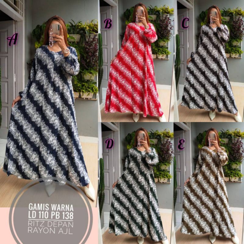 Gamis Batik Cap Pekalongan