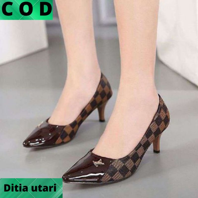 High heels LV SP050Heels high heels terlaris high heels kekinian high heels terbaru fashion wanita f
